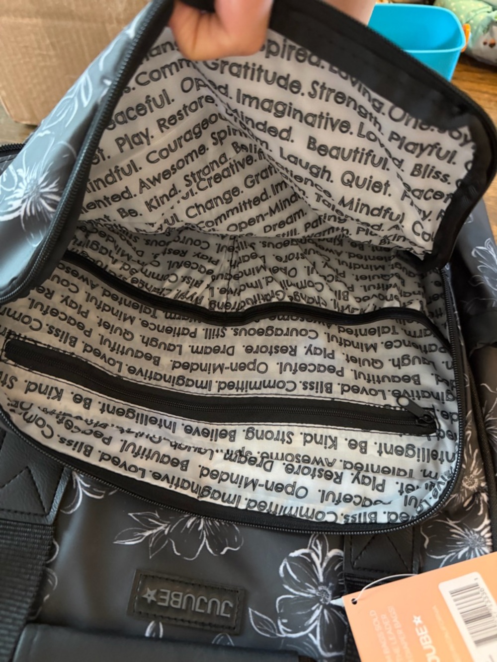 Jujube Dr. Mom structured diaper backpack Black Floral Print - Picture 9 of 9